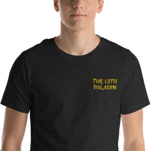 The 13th Paladin Text Logo EMBROIDERED